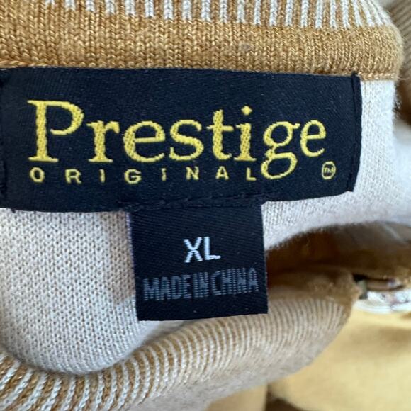 Prestige Original Medusa Embroidered Zip Sweater Jacket XL Gold Baroque - Picture 6 of 9